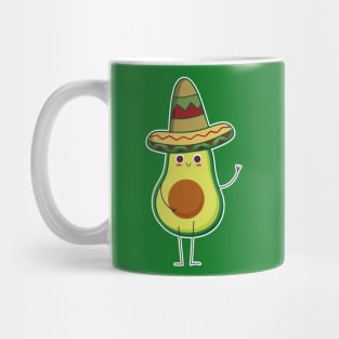 Avocado Mexican With Sombrero Mexicano Cute Gift T-shirt Mug